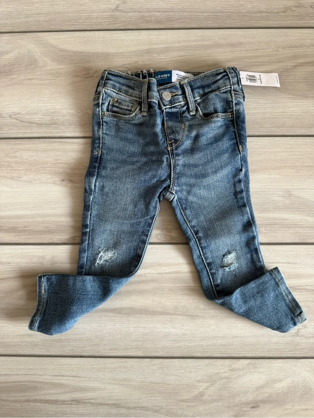 Old Navy High-Waisted Rockstar 360° Stretch Jeggings Blue 2T NWT IN PACKAGE